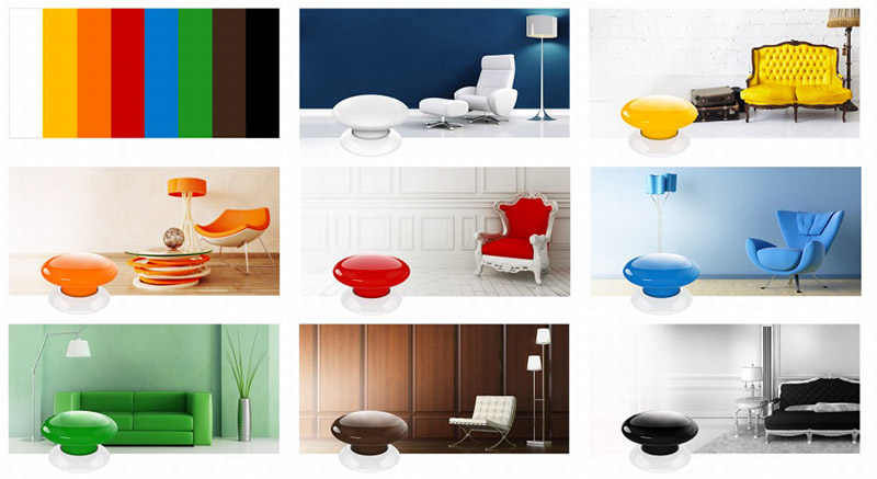 The botton Fibaro colores