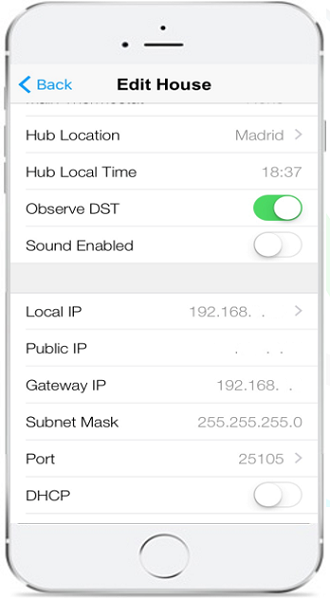 Configuraci&oacute;n de acceso remoto hub insteon