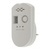 Self-contained plug-in gas detector