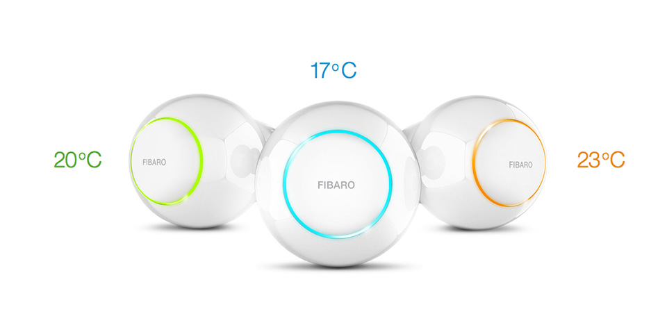 Colores para cabezal termostatico inteligente Z-Wave