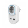 HANK - Wall Plug Z-Wave+ with consumption control with 2 USB ports