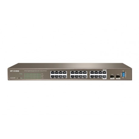Switch inteligente para Web Gigabit IP-COM G3224T de 24 portas