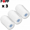 Pack de 3 cabe&ccedil;otes termost&aacute;ticos Popp Z-Wave para radiador