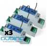 Pack 3xQUBINO Dimmer para carril DIN Z-Wave+