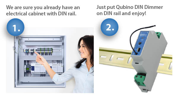 Instalacion Qubino DIN Dimmer