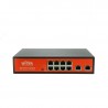 Wi-Tek WI-PS210G switch PoE 8 Fast Ethernet +2 Gigabit Ethernet 802.3 AF / AT up to 120 W