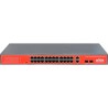 Wi-Tek WI-PS526GV Switch 24 portas PoE AT-AF 48V 10/100 Mbps + 2 portas 10/100/1000 Mbps + 2 Slots SFP